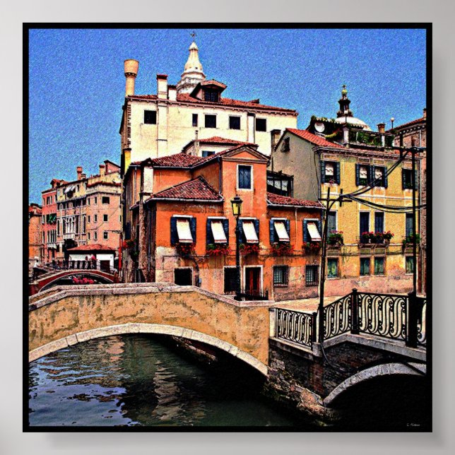 Poster Imprimerie Venise Italie (Devant)