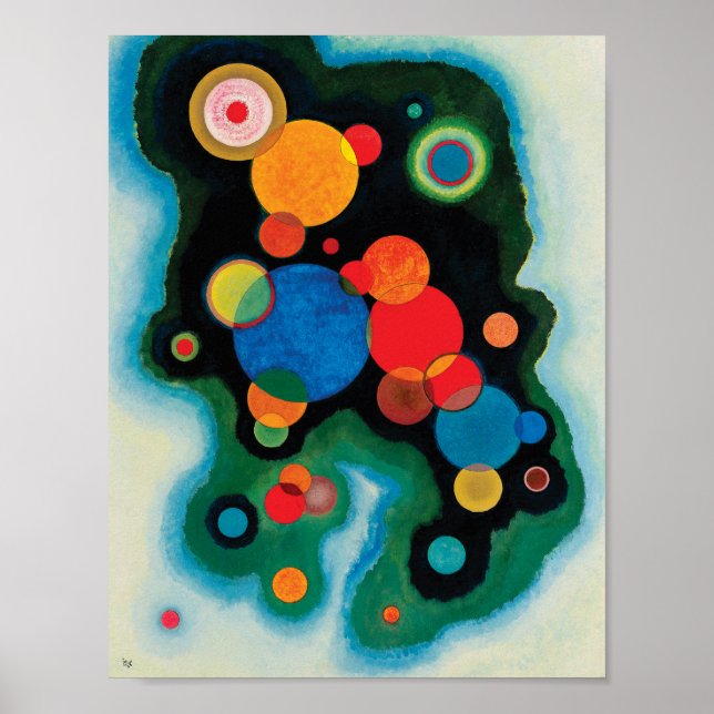 Poster Impulsion profonde par Wassily Kandinsky (Devant)
