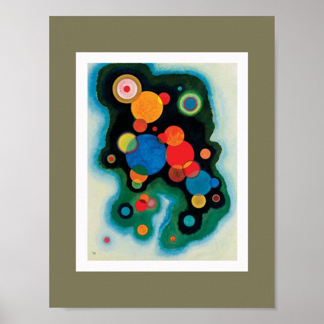 Poster Impulsion profonde par Wassily Kandinsky (Devant)