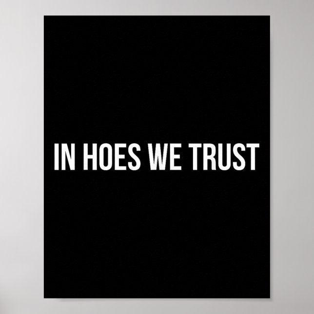 Poster In Cute Ss Cute Sss We Trust Funny Quote  (Devant)