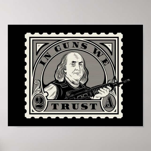 Poster "In Guns We Trust" (Devant)