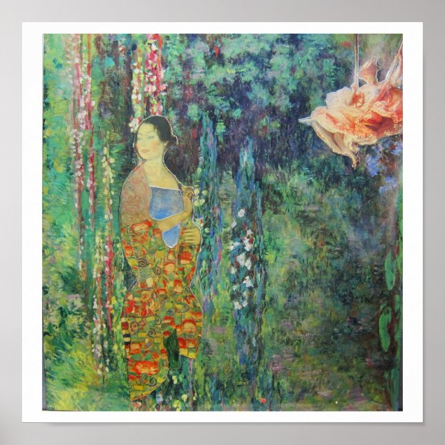 Poster In Monet's Hanging Gardens - collage art (Devant)