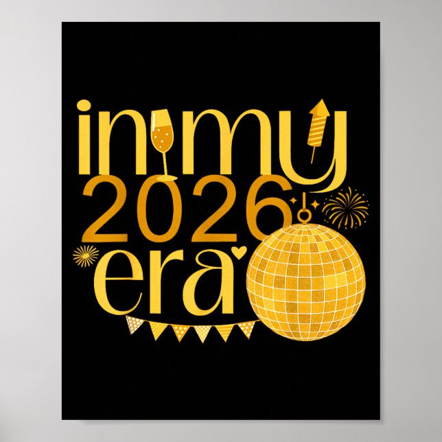 Poster In My 2026 Era Happy New Year Party Countdown Fami (Devant)