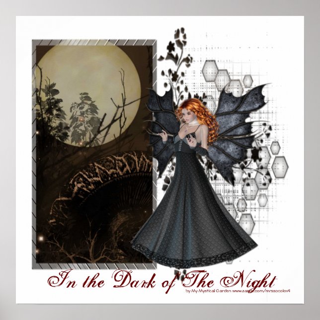 Poster In the Dark of Night Series - Imaginaire Print (Devant)
