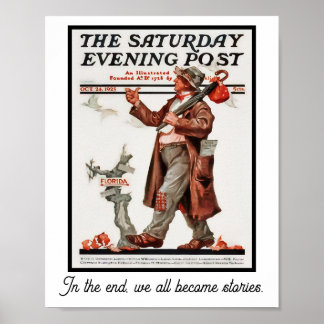 Poster In the end, we all become stories