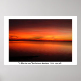 Poster In The Morning par Barbara Levy, 2004, copyright