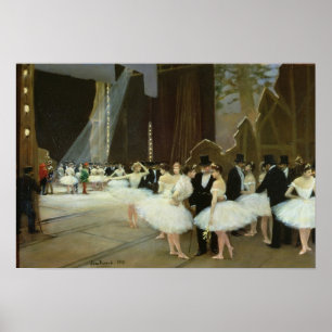 Poster In the Wings at the Opera House, 1889