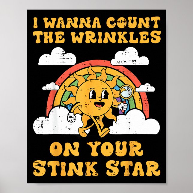 Poster Inappropriate I W Count Wrinkles Funny Humor Men W (Devant)