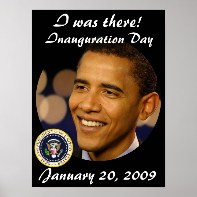 Poster Inauguration commémorative du président Obama (Devant)