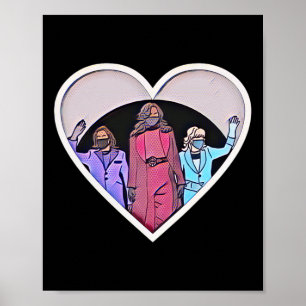 Poster Inauguration des femmes Kamala Harris Obama Biden