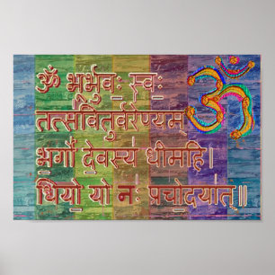 Poster Incantation d'OM Gayatri