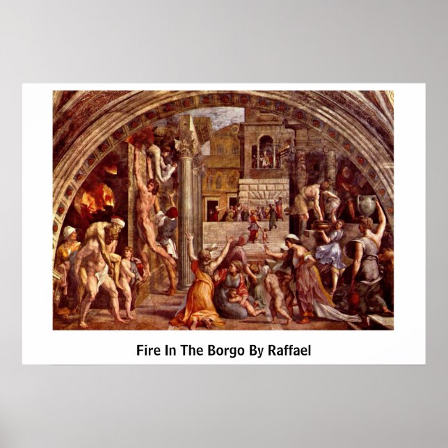 Poster Incendie Dans Le Borgo Par Raffael (Devant)