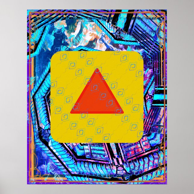 Poster Incendie élémentaire dans l'aide à la méditation d (Devant)