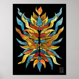 Poster Incendie intérieur