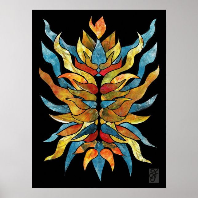 Poster Incendie intérieur (Devant)