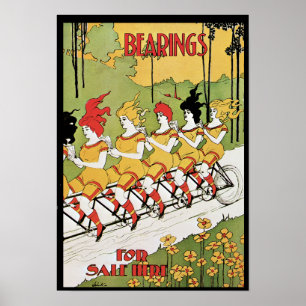 Poster Incidences, publicité 1896 de Nouveau d'art de C.