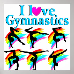 POSTER INCONTOURNABLE J'AIME LA GYMNASTIQUE