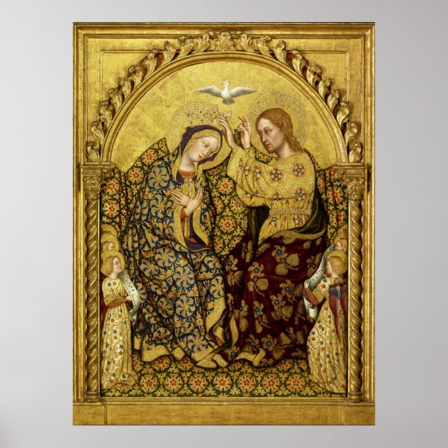 Poster INCORONATION OF VIRGIN by Gentile Da Fabriano (Devant)