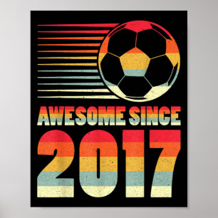 Poster Incroyable depuis 2017 Cadeaux Vintage de Football