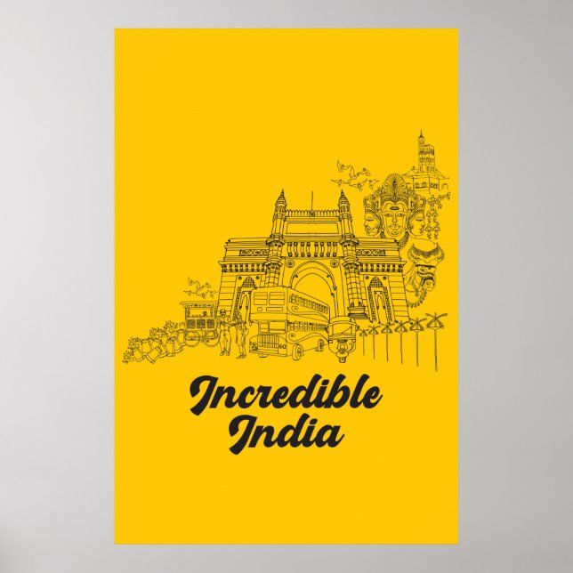 Poster Incroyable Inde (Devant)