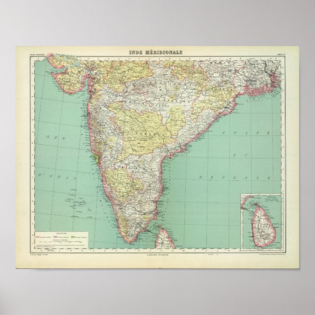 Poster Inde et Sri Lanka 2 (Devant)