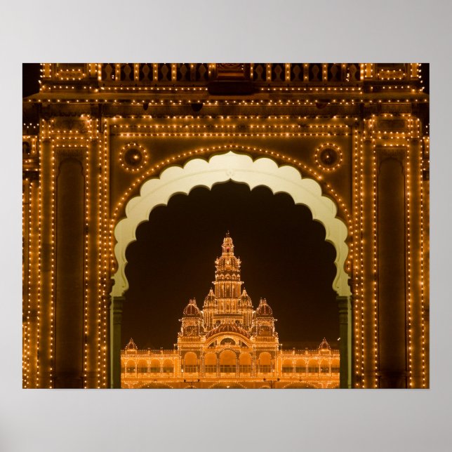 Poster INDE, Karnataka, Mysore : Palais de Majaraja (b. 3 (Devant)