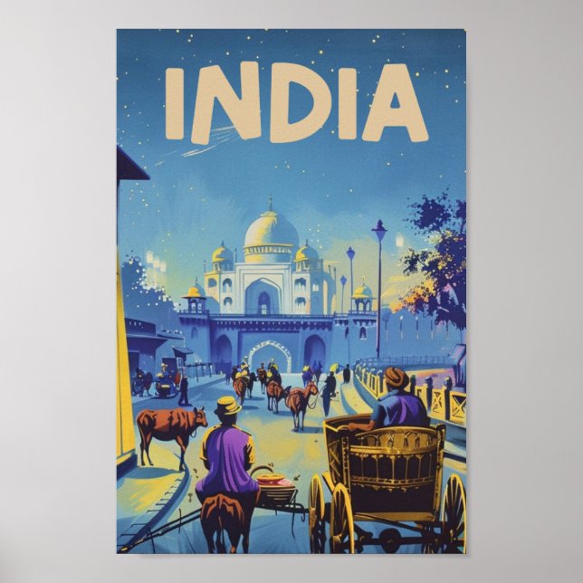 Poster Inde Vintage célèbre Travel Place (Devant)