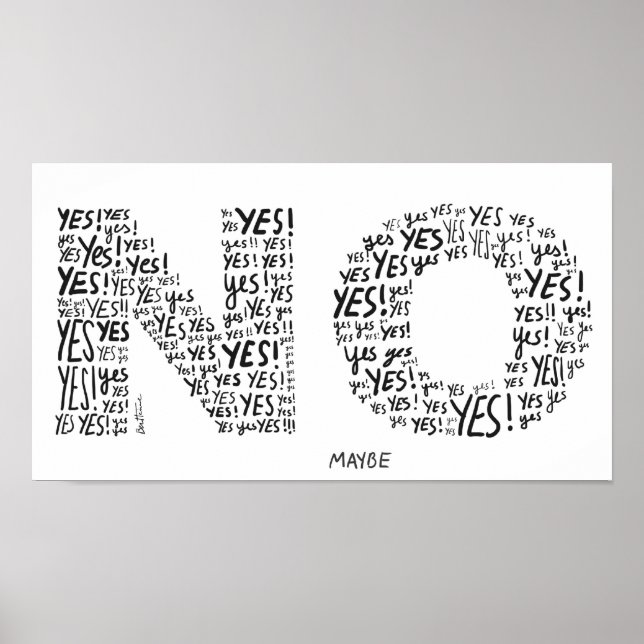 Poster Indécis (Devant)