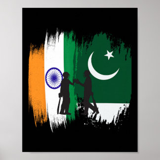 Poster India And Pakistan Cricket Patriotic Gift For Fina