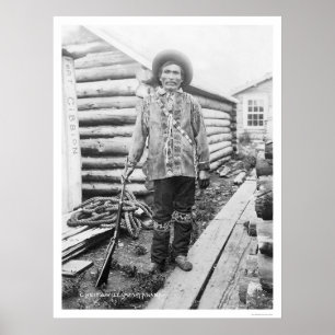 Poster Indian Chief Tanana Alaska 1916