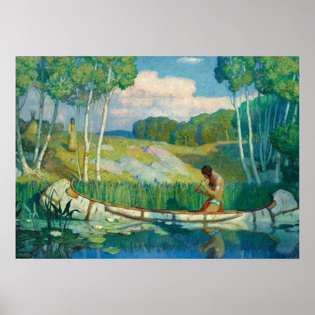 Poster Indian Love Call, 1927 par Newell Convers Wyeth (Devant)