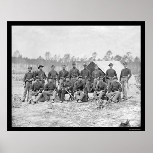 Poster Indiana Cavalry à Petersburg, VA 1864