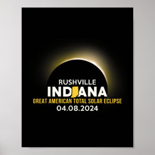 Poster Indiana Dans Total Solaire Eclipse 2024