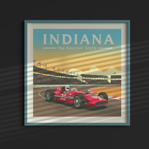 Poster Indiana vintage