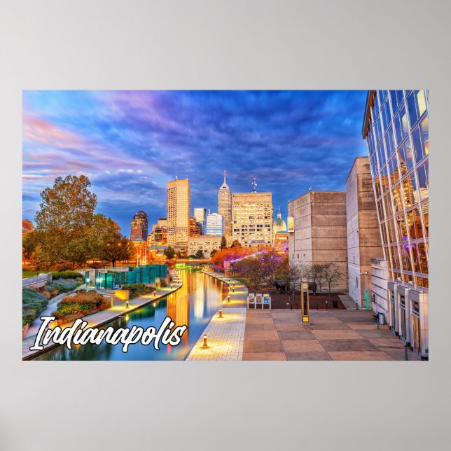 Poster Indianapolis, Indiana, États-Unis (Devant)