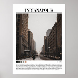 Poster Indianapolis - Indiana ( Indy - Etats-Unis)