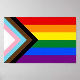 Poster Indicateur de fierté de progression LGBTQ+