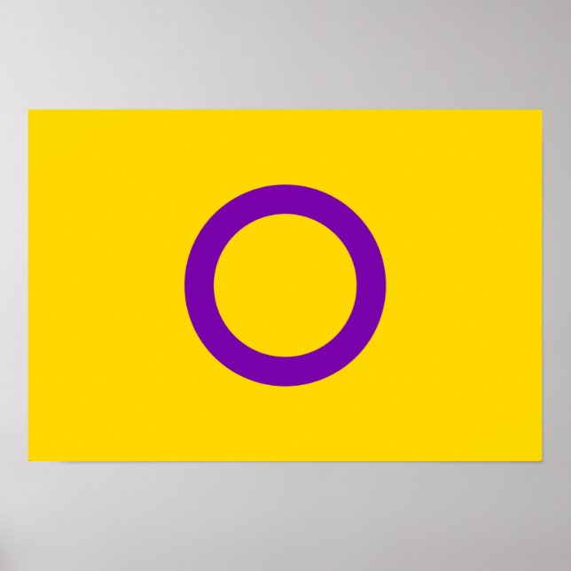 Poster Indicateur de la fierté intersexuelle (Devant)