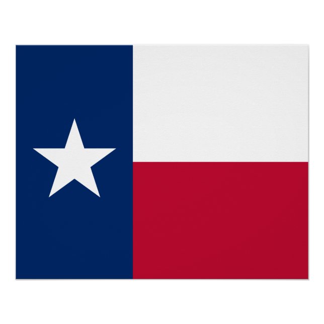 Poster Indicateur d'état du Texas (Devant)