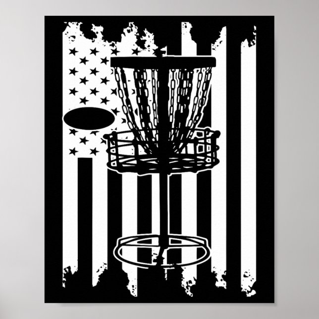 Poster Indicateur Disk Golf Usa (Devant)
