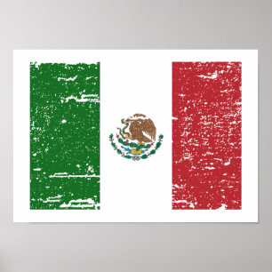 Poster Indicateur Mexique vintage