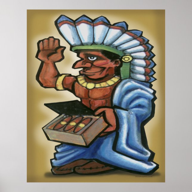 Poster Indien de cigar (Devant)