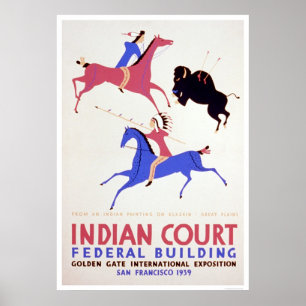 Poster Indien de Grandes Plaines WPA 1939