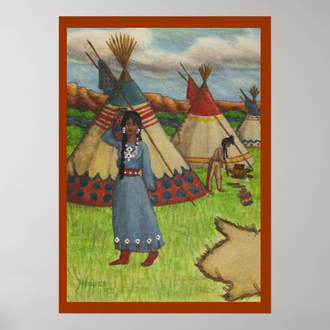 Poster Indiens Blackfoot (Devant)