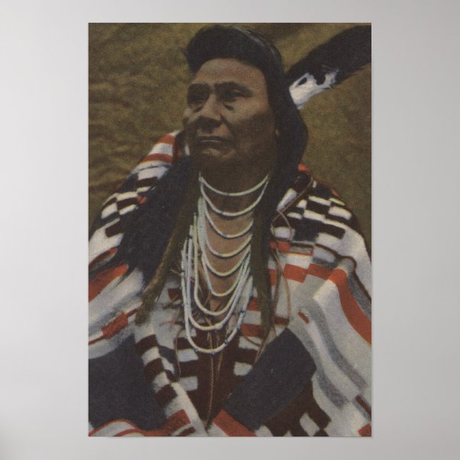 Poster Indiens du Nord-Ouest - Chef Joseph du Nez (Devant)