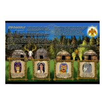 Poster indigène Erie Lake Erie Merceau officiel