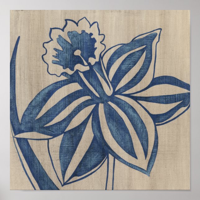Poster Indigo Daffodil (Devant)