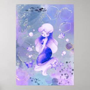 Poster Indigo flamme la sirène