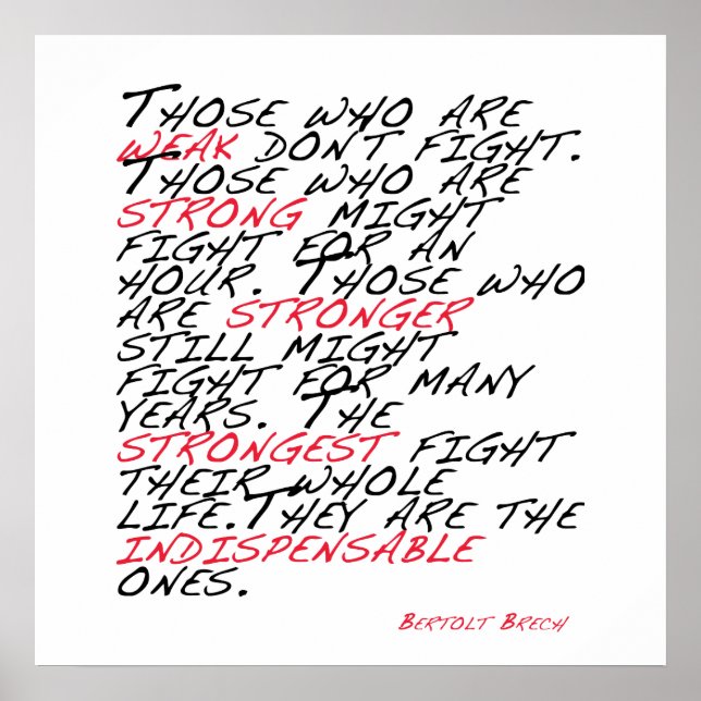 Poster Indispensables (Devant)