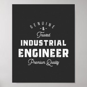 Poster Industrial engineer, cool, engineer, engineering,